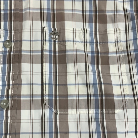 Timberland short sleeve button down shirt L - Picture 4 of 4